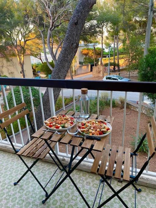 T2 Avec Clim Et Terrasse Vue Mer, Les Sablettes La Seyne-sur-Mer Bagian luar foto